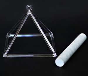 9 or 10 inch Crystal Singing Pyramid + FREE Case and Mallet