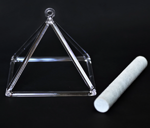 12 inch Crystal Singing Pyramid + FREE Case and Mallet