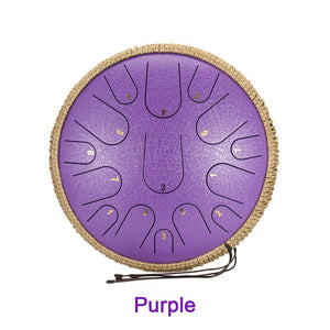 14 Inch, 15 Tone Steel Tongue Drum