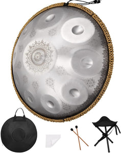 22 Inches Mandala Hand Pan Drums Set, 9/10 Notes