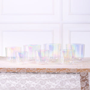 Set of 7 Clear Cosmic Crystal Singing Bowls