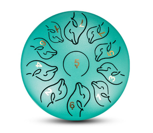 6 Inch, 11 Tone Dolphin Steel Tongue Drum