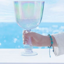 Load image into Gallery viewer, 6 inch Fancy Clear Quartz Crystal Handle Singing Bowl