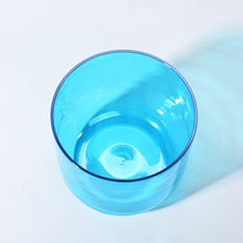 Load image into Gallery viewer, Colored Clear Crystal Singing Bowls - Set of 7