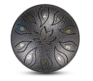 6 Inch, 11 Tone D Minor - Flower and Leaf Steel Tongue Drum
