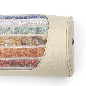 Chakra Gemstone Photon Heating Mat Belt, Optional Pillow - 54.5 x 9.5 inches