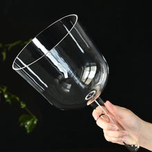 Load image into Gallery viewer, 7 inch Clear Quartz Crystal Handle Singing Bowl with FREE Case
