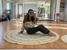 Load image into Gallery viewer, Round Non-Skid Life Changing Energy Rug - 6 ft size