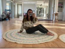 Load image into Gallery viewer, Round Non-Skid Life Changing Energy Rug - 4 ft or 6 ft size