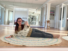 Load image into Gallery viewer, Round Non-Skid Life Changing Energy Rug - 4 ft or 6 ft size
