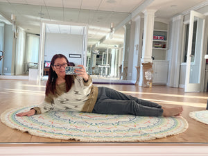 Round Non-Skid Life Changing Energy Rug - 4 ft or 6 ft size