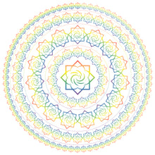 Load image into Gallery viewer, Round Non-Skid Life Changing Energy Rug - 4 ft or 6 ft size