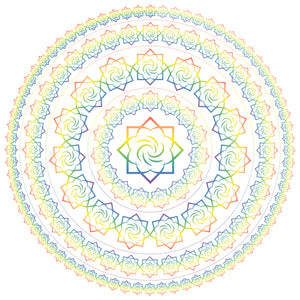Round Non-Skid Life Changing Energy Rug - 4 ft or 6 ft size