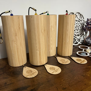 Fire, Earth, Water, Air Bamboo Chimes Set + Bags