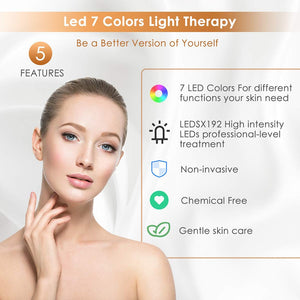 7 Color LED and Photon Face and Neck Mask
