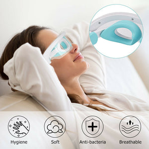 LED Photon Eye Mask Massager Red, Blue, Yellow Light Therapy with Heat