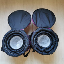 Load image into Gallery viewer, 7 Chakra Om Quartz Crystal Singing Bowl  + 2 FREE Carrying Cases