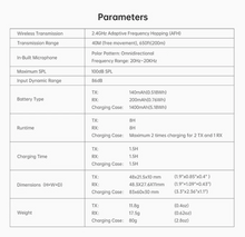 Load image into Gallery viewer, Wireless Lapel Microphone with 8h Battery