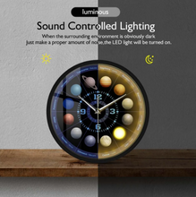Load image into Gallery viewer, Planets of Astrology, Outer Space Metal Frame Wall Clock