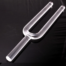 Load image into Gallery viewer, 20mm Crystal Tuning Fork- 432hz or 440hz + FREE Case and Mallet