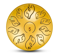 Load image into Gallery viewer, 6 Inch, 11 Tone Dolphin Steel Tongue Drum